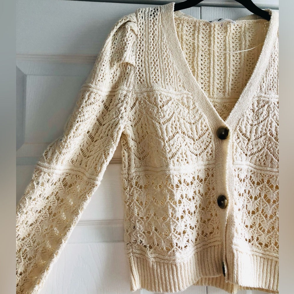 Openwork detail Cardigan
